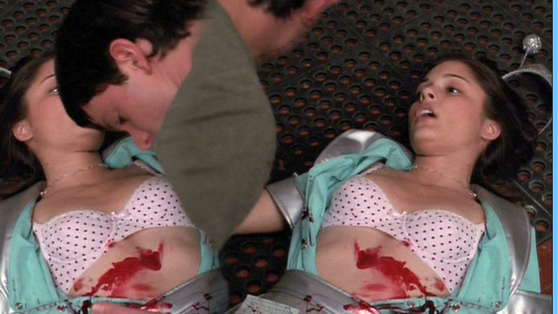 Sexiest Shiri Appleby Scene in Roswell. Underwear, bloody, brunette. 655621
