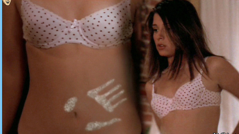 Hottest Shiri Appleby Scene in Roswell. Underwear, brunette, cleavage. 655622