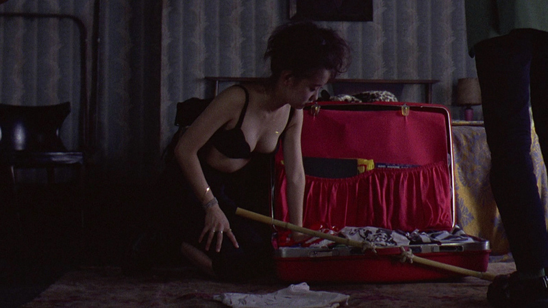 Sexiest Scenes of Mitsuko from Mystery Train. Underwear, SFW, black bra. 686135