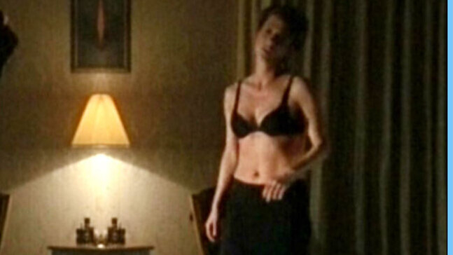 Sexiest Barbara Lahn Scenes. Underwear, SFW, black bra. 613174