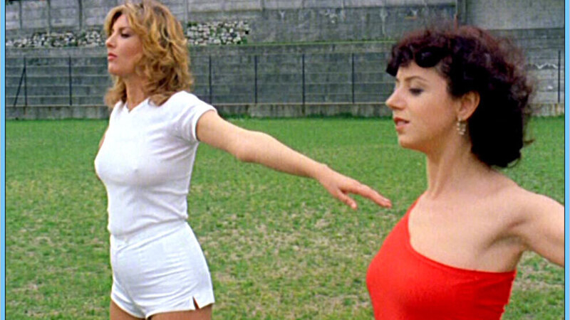 Sexiest Scenes of Angela Pastorelli from La ripetente fa l'occhietto al preside. Sexy, pokies, red top. 618557