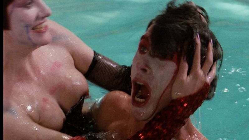 Nell Campbell Naked in The Rocky Horror Picture Show. Breasts, face painted, nude. 746983