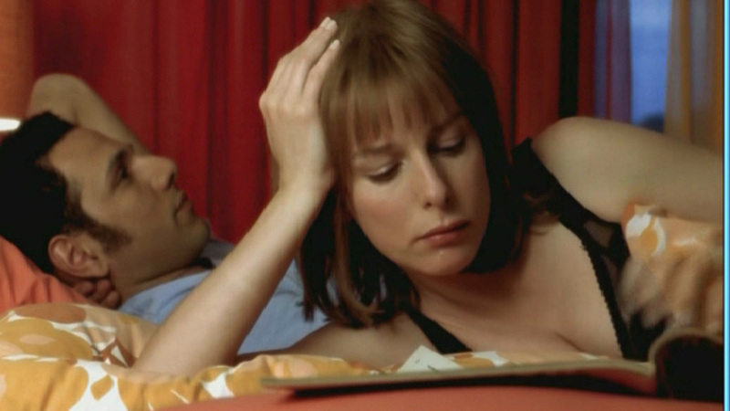 Hottest Karin Viard Scene in La Parenthèse enchantée. Underwear, SFW, sheer black rba. 599558