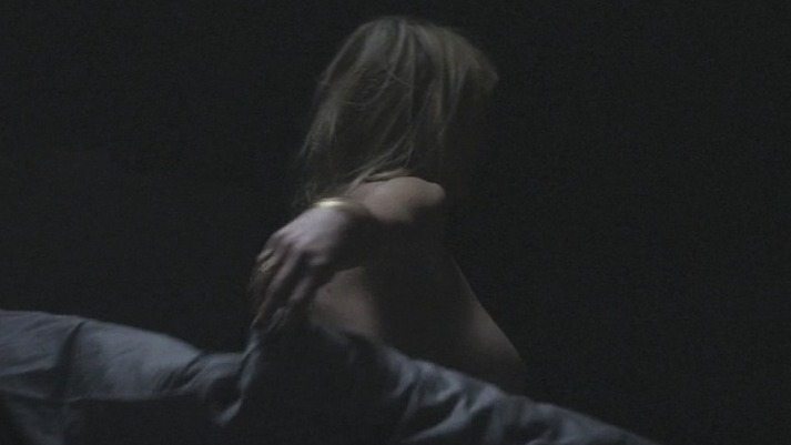 Karin Viard Naked in Love Is The Perfect Crime. Breasts, brunette, dark room. 743245