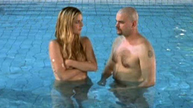 Carlotta from Carnage Naked. Breasts, Bush, arms covering breasts, blonde. 558695