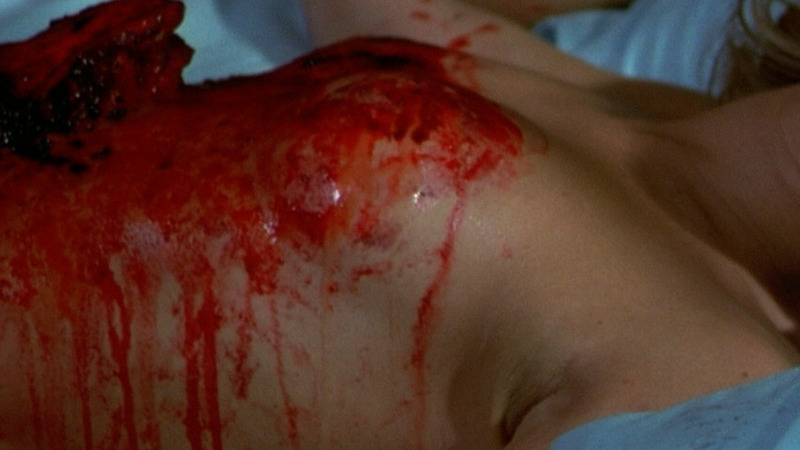 Melissa from Species II Naked. Breasts, blonde, blue sheets. 784691