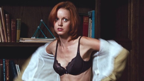 Lindy Booth in Nobel Son (2007) Underwear Cleavage Purple Bra 749377