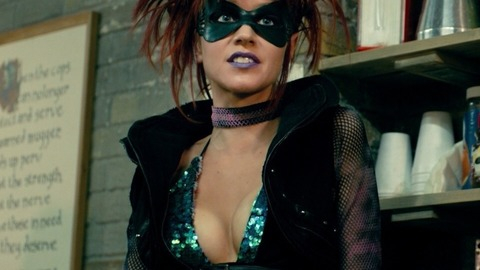 Lindy Booth in Kick-Ass 2 (2013) Sexy Cleavage Mask 733584