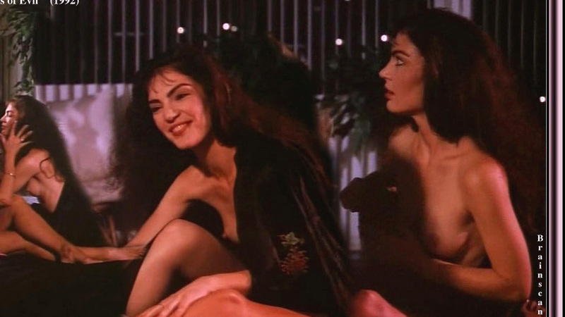 Brinke Stevens Naked in Roots of Evil. Breasts, brunette, lesbian. 547477