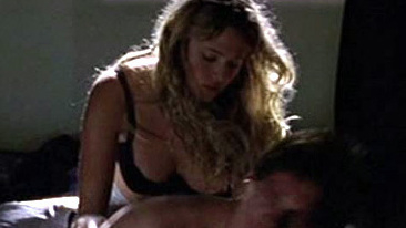 Hottest Estella Warren Scene in Tangled. Underwear, SFW, black bra. 549752