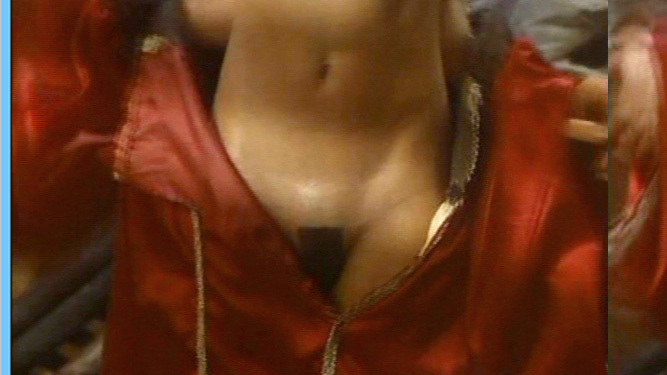 Cécile Fleury Naked in Série Galante. Breasts, Bush, brunette, collage. 659515