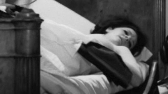 Aunt Lea from Grazie, zia Naked. Breasts, black and white, couple in bed. 588347