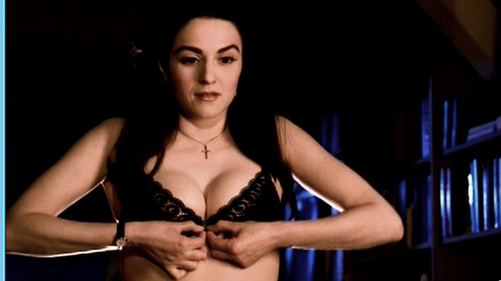 Sexiest Martina Gedeck Scene in Rossini. Underwear, SFW, black bra. 565567