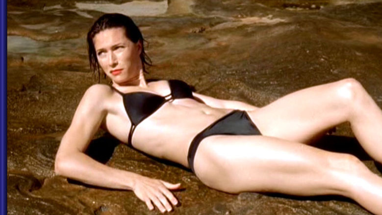 Risk's Sexiest Scenes with Claudia Karvan. Bikini, SFW, black bikini. 575208