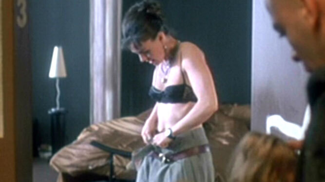Hottest Fanny Fink Scenes. Underwear, SFW, black bra. 602025