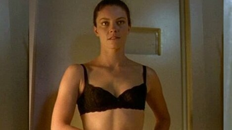 Hottest Rachel Blakely Scene in One Way Ticket. Underwear, SFW, black bra. 616136