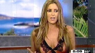 Sexiest Weather Woman Scenes. Sexy, cleavage, collage. 656350
