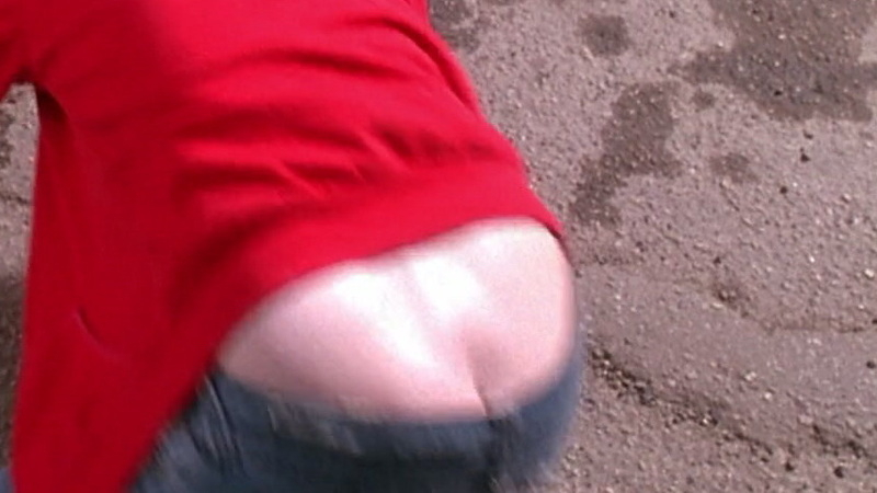 Anna Faris Nude as Jane F.. Butt, bent over, butt peeking out. 618254