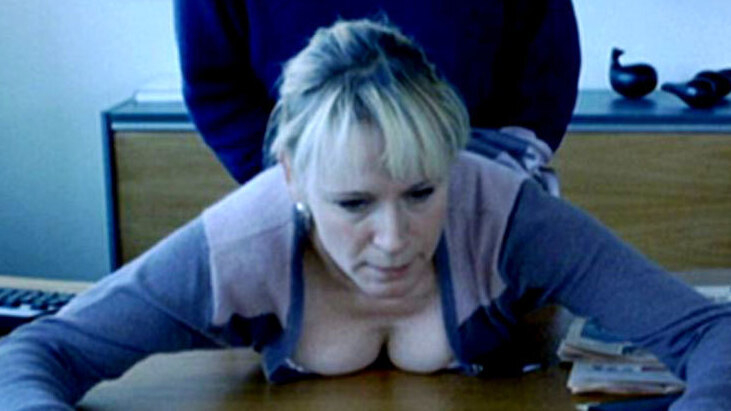 Sexiest Scenes of Lise from The Boss of It All. Sexy, SFW, bent over desk. 644561