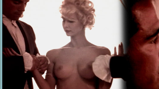 Leslie Harter Zemeckis Naked in The Sexperiment. Breasts, blonde, collage. 572935
