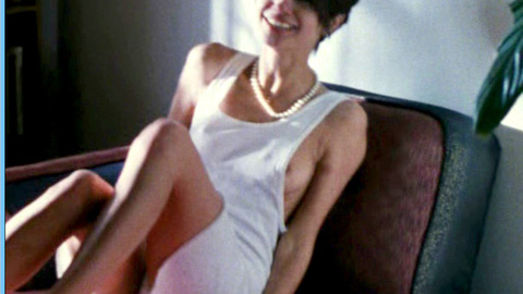 Tamara Mello in Infidelity (1997) Breasts Black Hair Breast Peeking Out 552747