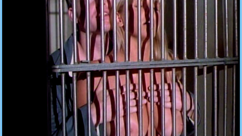 Nudes of Vikki from Absolute Aggression. Breasts, behind bars, blonde. 610494
