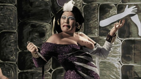 Susan Tyrrell in Forbidden Zone (1980) Breasts Breasts Dark Red Lipstick 780615