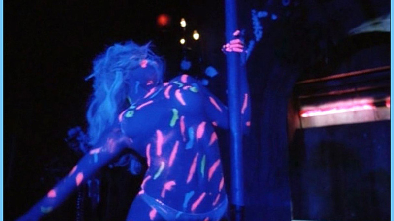 Hottest Monique Parent Scene in Dragon Fire. Thong, Sexy, black light, painted body. 573308