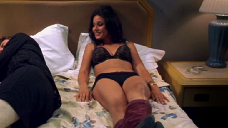 Sexiest Emmanuelle Chriqui Scene in After Sex. Underwear, black bra, black panties. 640645