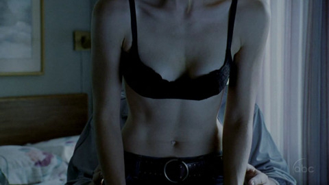 Leslie Bibb in Line of Fire (2003-2004) Underwear Black Bra Black Underwear 660481