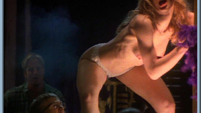 Dancer (archive footage) (uncredited) from Stripteaser Naked. Breasts, Thong, brunette, hard nipples. 574163
