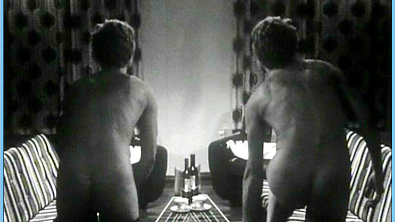 Nudes of Ulrike from Verzweiflung. Butt, back exposed, black and white. 574650