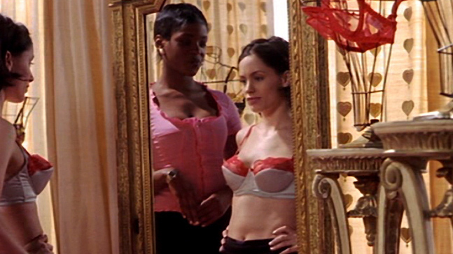 Sexiest Scenes of Justine Alice Parker from Virtual Sexuality. Underwear, SFW, black hair. 679319