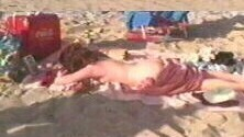 Tuesday Knight Nude as Nude Woman on Beach. Butt, beach, brunette. 711326