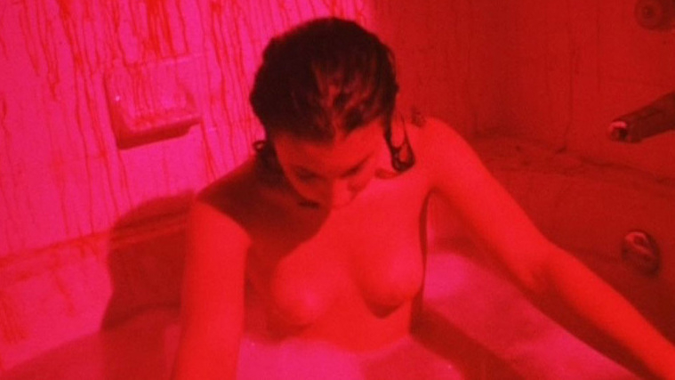 Hannah from Sweet Thing Naked. Breasts, bathtub, blood on wall. 574961