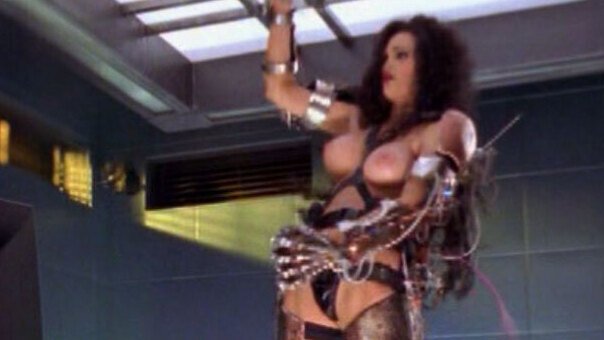 Julie Strain Naked as Julie. Breasts, black panties, dark hair. 568881