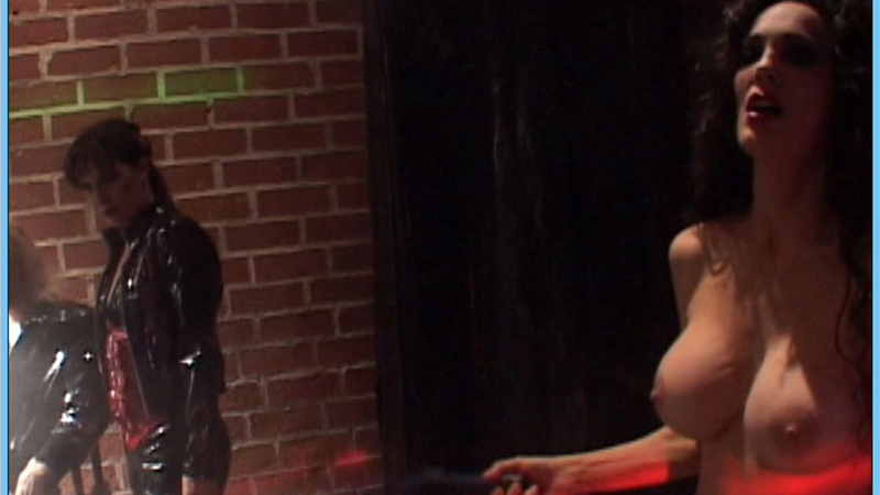 Julie Strain Nude as BDSM Goddess. Breasts, big areolas, brunette. 611510