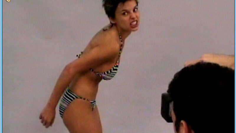 Hottest Elena Anaya Scene in Van Helsing. Bikini, SFW, black and white bikini. 615020