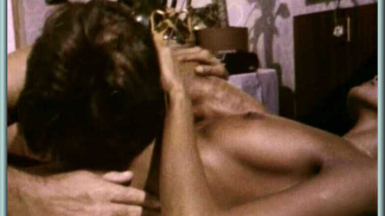 Laura Gemser Nude in Emanuelle in the Country. Breasts, man kissing body, nude. 584110