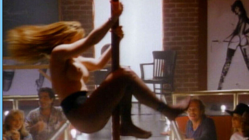 Ingrid Vold Naked as Stripper #1. Breasts, black stockings, dancing. 567009