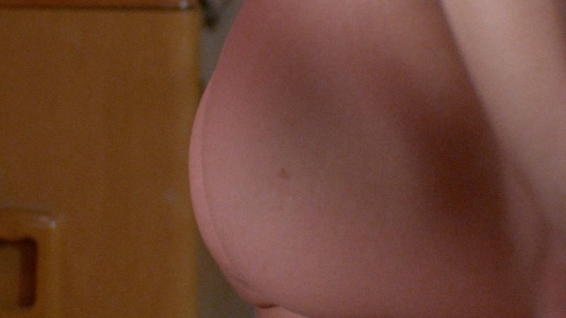Linnea Quigley Naked in Deadly Embrace. Butt, close up, mole on butt. 800815