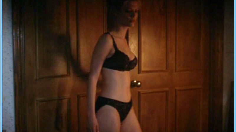 Sexiest Scenes of Sarah Freemont from Terror Tract. Underwear, SFW, black lingerie. 576305