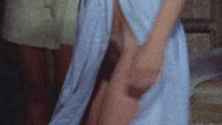 Terry from The Big Bird Cage Naked. Bush, blue robe, brunette. 699617