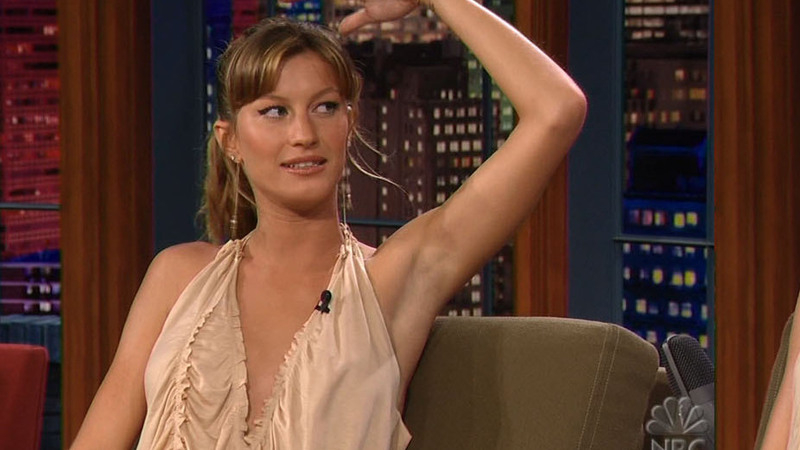 The Tonight Show with Jay Leno's Sexiest Scenes with Gisele Bundchen. Sexy, SFW, brunette. 659472