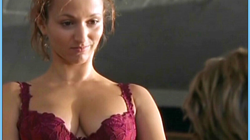 Hottest Sharon Brauner Scene in SK Kölsch. Underwear, red lace bra. 657248