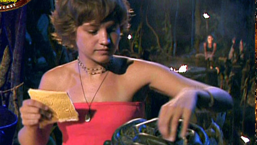 Sexiest Scenes of Herself (11th Banished, 33 Days, Pagong) from Survivor. Sexy, SFW, brunette. 680903