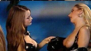 Sexiest Scenes of Andrea from Bleib bei mir. Sexy, black collar, black latex. 577757