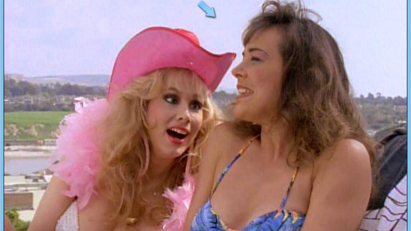 Heavy Petting Detective's Sexiest Scenes with Michelle Bauer. Bikini, SFW, blue bikini. 577914