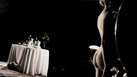 Eva Mendes in The Spirit (2008) Butt Back Exposed Black And White 669330