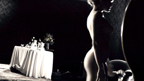 Eva Mendes in The Spirit (2008) Breasts Butt Black And White Breasts 669332